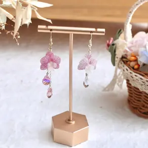 Orchid Flower Earrings