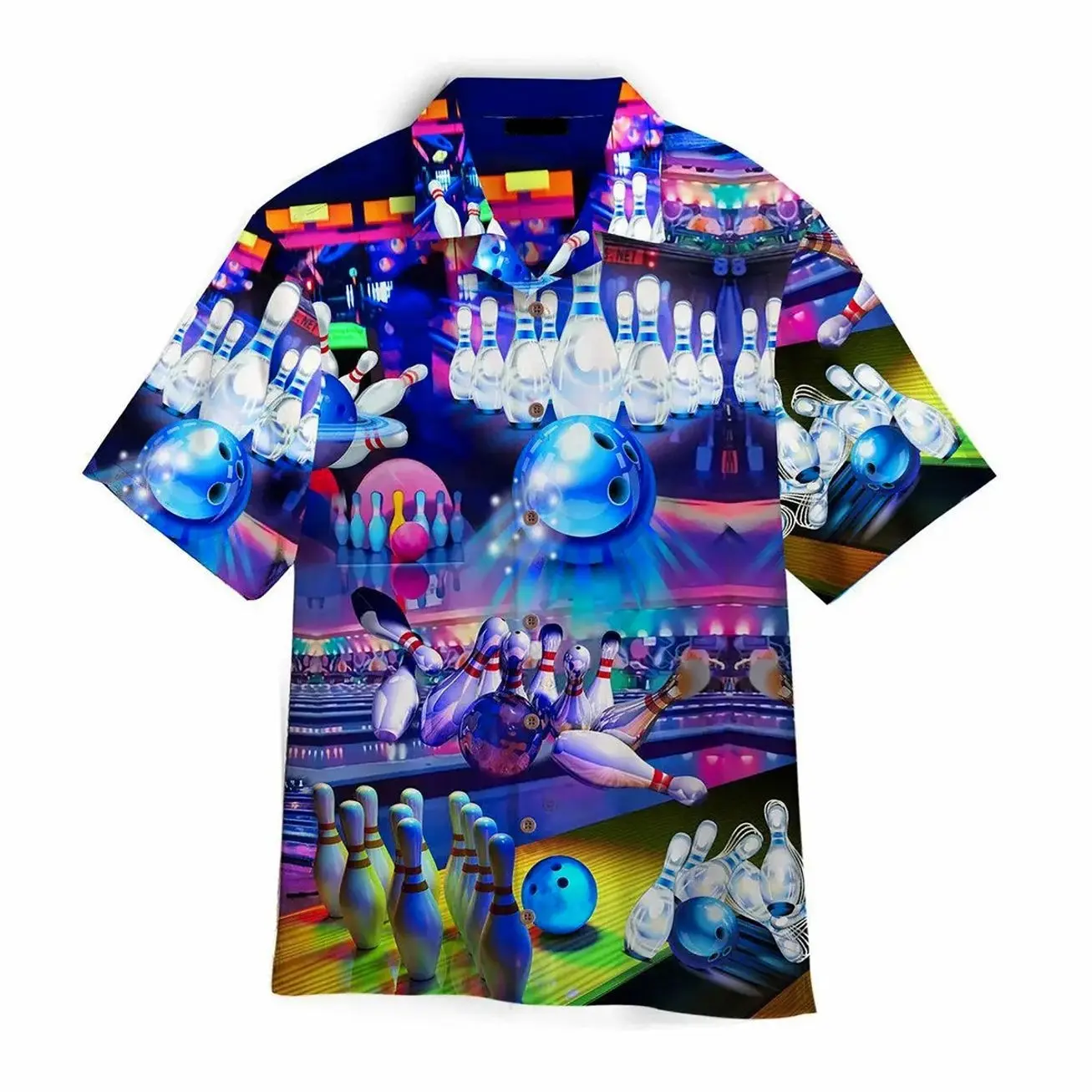 Bowling Takes Balls Hawaiian Shirt U