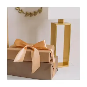 1/2/3 Rolls of Golden Satin Ribbon, Soft and Smooth, Used for Gift Packaging, Wedding Decoration, Birthday Parties, Handicrafts
