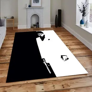 Tony Montana Rug,Scarface Rug,Rugs For Bedroom,Aesthetic Men,Living Room Rugs,Area Rug,Personalized Rug,Custom Gift Unique,Personalized Rug