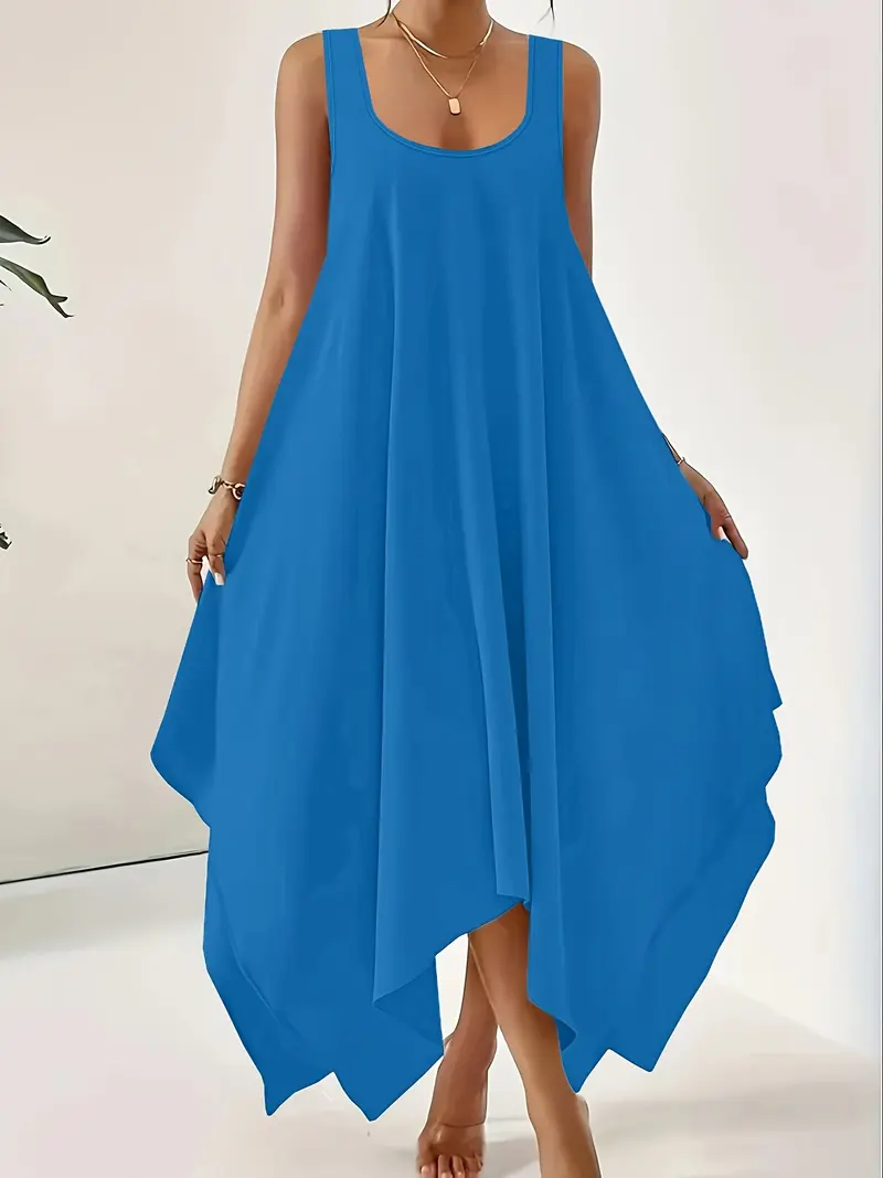 Elegant Summer Sleeveless Short Vest Dress for Women, Available in 4  Colors, Loose Fit A-Line Skirt, Casual Wear for Home and Outdoors, Casual  Fashionable Dress - TikTok Shop