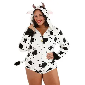 Plus Size Cow Romper Women's Costume