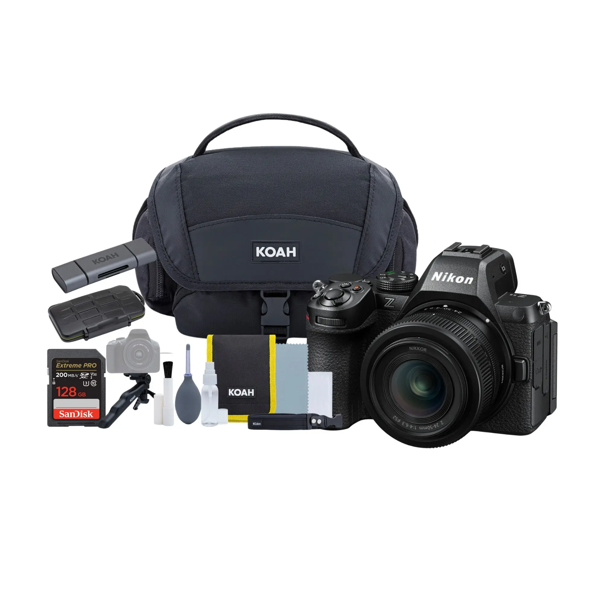 Nikon Z5 II Mirrorless Digital Camera Bundle with 24-50mm f/4-6.3 Lens, Electronic Gadget, Picture-Capturing Device with Accessory Card, Wireless