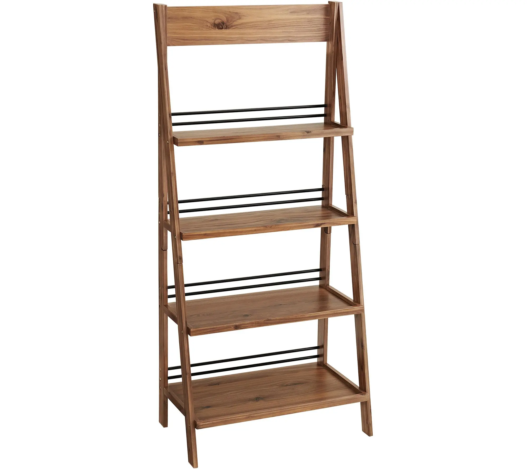 Lavish Home 4-Tier Ladder Bookshelf Freestanding Bookcase Lavish Home 4-Tier Ladder Bookshelf Freestanding Bookcase