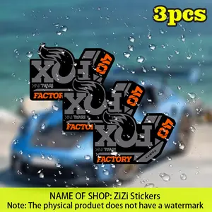 3pcFox 40 Factory Mountain Bike Front Fork Vinyl Sticker, 3-inch Durable Waterproof Windshield Sticker, Suitable for Laptops, Water Bottles, Trucks, Motorcycles, Weatherproof Self-adhesive, Truck Stickers