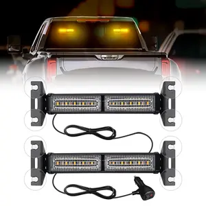 2pc LED Light Bar for Pickup Trucks, Amber Flashing LED Light Bar, Waterproof Car LED Decorative Light, Led Car Lights, Strobe Car Lights, Energy Efficiency Rating E