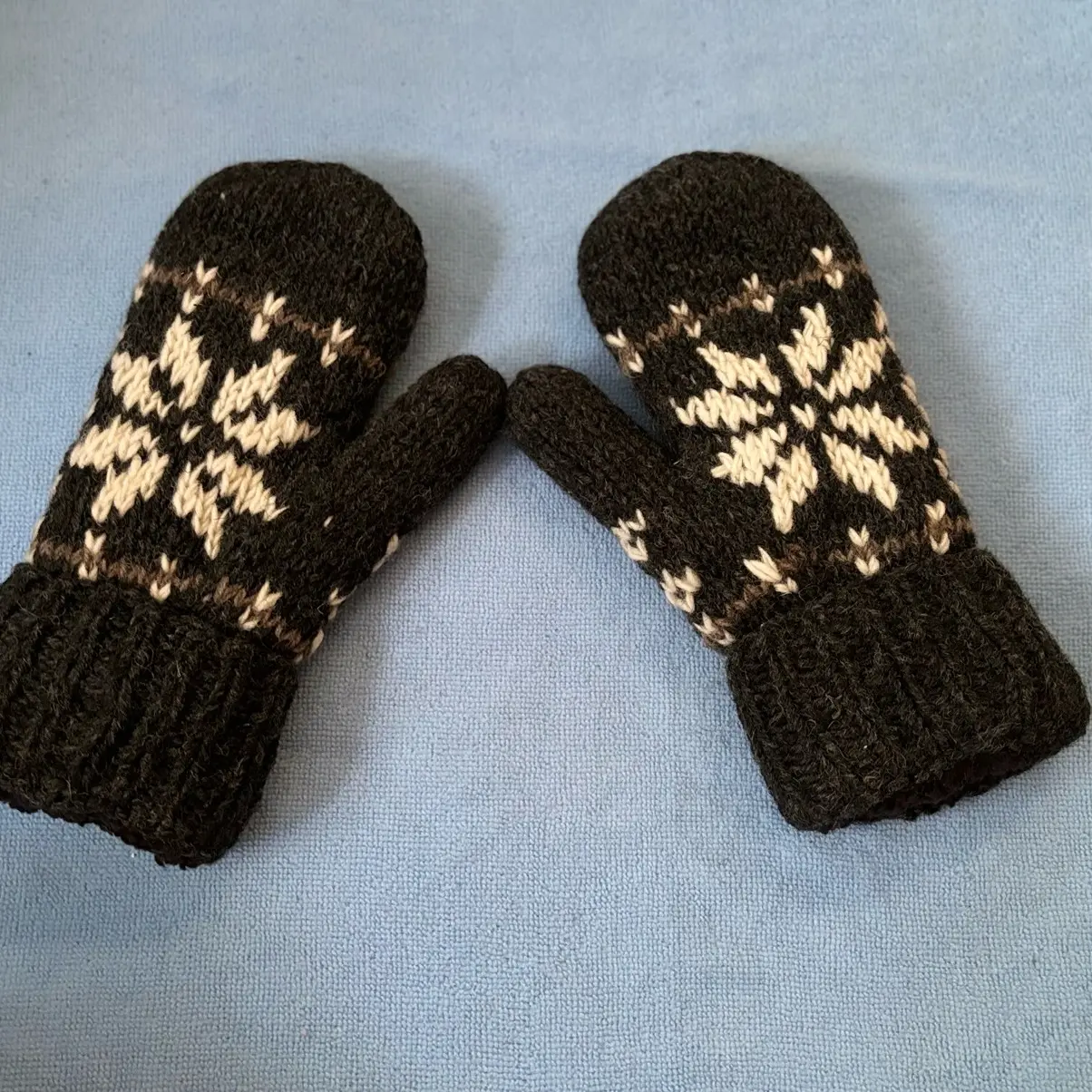Unisex Woolen Full Gloves with Soft Fur Lining for Extra Warmth in Cold Winter - Perfect for Snow and Outdoor Activities thermal