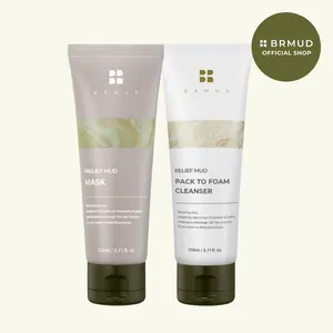 [Official Shop] BRMUD Mud Mask & Cleanser Bundle – Mud and Fresh Water Duo for Deep Cleansing, Pore care & Comfortable Hydration, Moisture, Hydrated