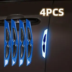 4 Pcs Car Door Bumper Decal Sticker Protect Your Vehicle From Collisions And Scratches Car Reflective Sticker Anti Scratch Stickers Multi-color Available