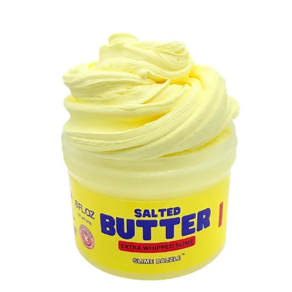 Real Butter Butter Slime – Yellow Creamy Butter-Inspired Slime, Sweet Salted Cream Scent, Non-Sticky Beginner Slime