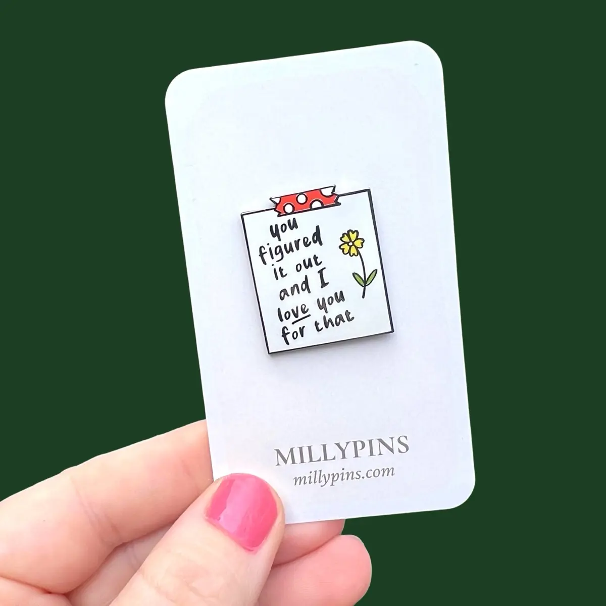 "Lucky Again" Inspired Message Enamel Pin (Louis Tomlinson FITF)