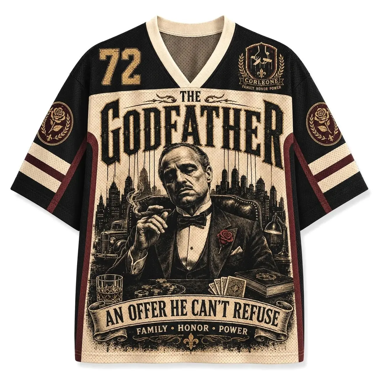 Family Business Mesh Jersey Shirt, Supernatural Inspired Graphic Jersey, Monster Hunter TV Fan Top, Retro Horror Unisex Jersey Gift IFP