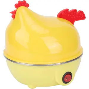 Egg cooker electric egg cooker 7 egg capacity multifunction chicken shape rapid egg boiler cooker mini breakfast machine with automatic shut off golden egg maker
