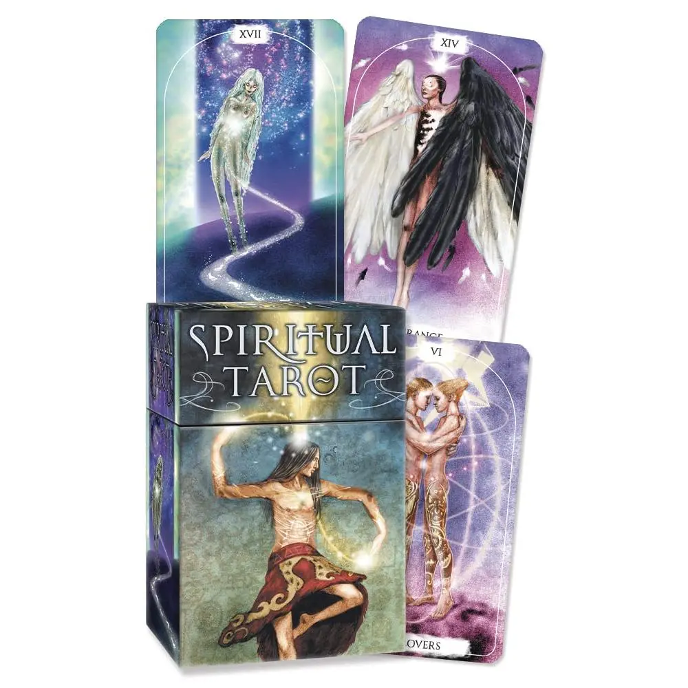 Tarot Card Set with Spiritual Imagery & Guide Book, Ideal for Horoscope Enthusiasts (Books, Magazines & Audio; Lifestyle & Hobbies Focus)