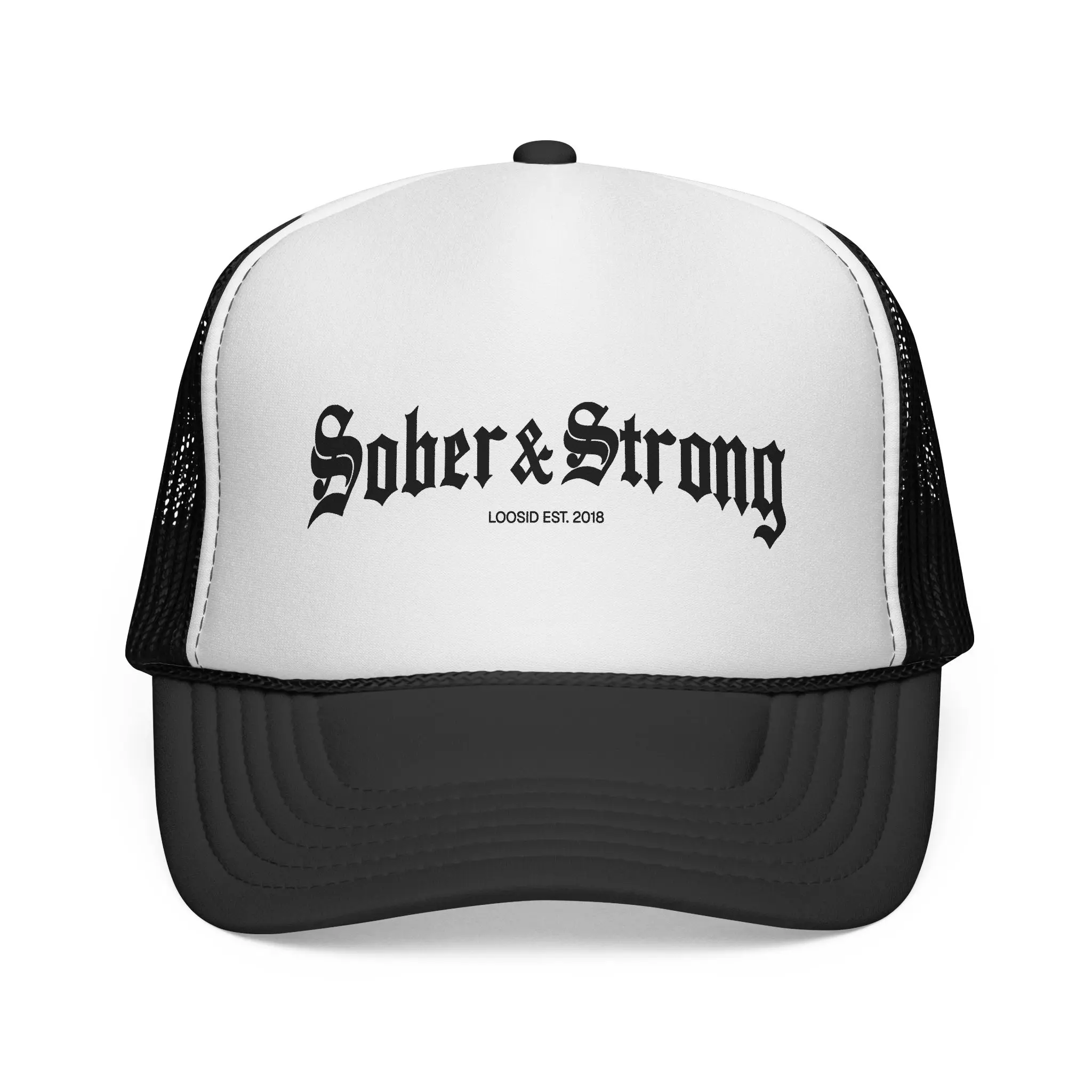 Sober Hat | Men's Old School Sober & Strong Trucker