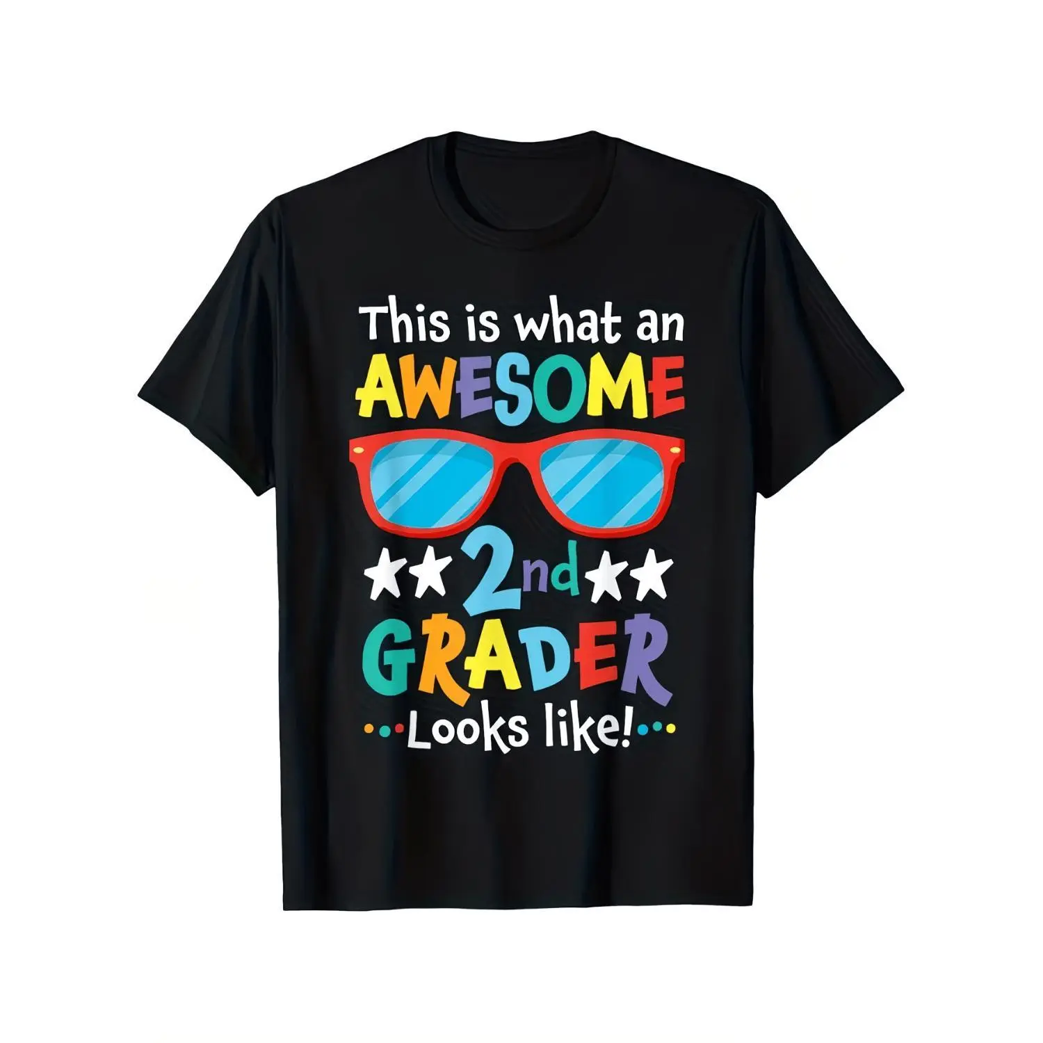 [2nd Grade T-Shirt] Back to School 2Nd Grade Awesome Second Grader T-Shirt - Breathable for Boys - Casual And Comfortable Top - Trendy Street Style Summer T-Shirt