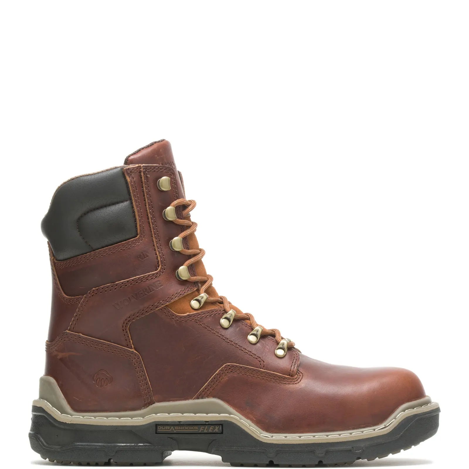 Wolverine Raider DuraShocks CarbonMax 8" Mens Brown Work & Safety Boots