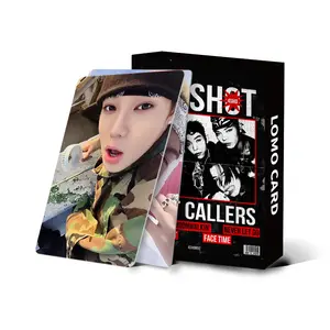 55 Pcs KPOP Boy Group LNGSHOT 《SHOT CALLERS》Debut Album LOMO Cards, Idol Collection Peripheral Cards