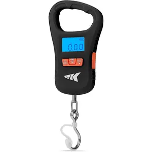 KastKing ToughTide Fishing Scale, USB Charging, 65lb Capacity, Ultra-Thin Digital Fish Scale, LCD Display, Ergonomic Handle, Fish Scales Digital Weight, Fishing Accessories for Men