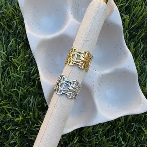 Stainless steel adjustable ring tapitas