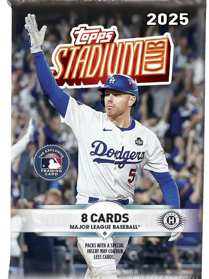 2 (TWO) PACKS - 2025 Topps Stadium Club Baseball Hobby ***MUST BE OPENED LIVE