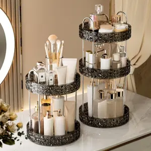 Rotating Storage Rack Organizer, Beauty Organizer, Multi-Purpose Organizing Solution for Home & Office Use, Durable Design for Easy Access Organization, Multilayer Storage