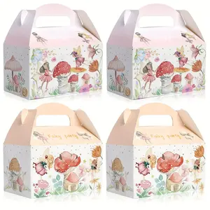 24pcs Fairy Tale Story Party Gift Box , Dreamy Fairy Forest Elf Princess Snack Box for School Classroom Birthday Wedding Mother's Day Fantasy Theme Event Christmas Halloween Thanksgiving Graduation Ceremony