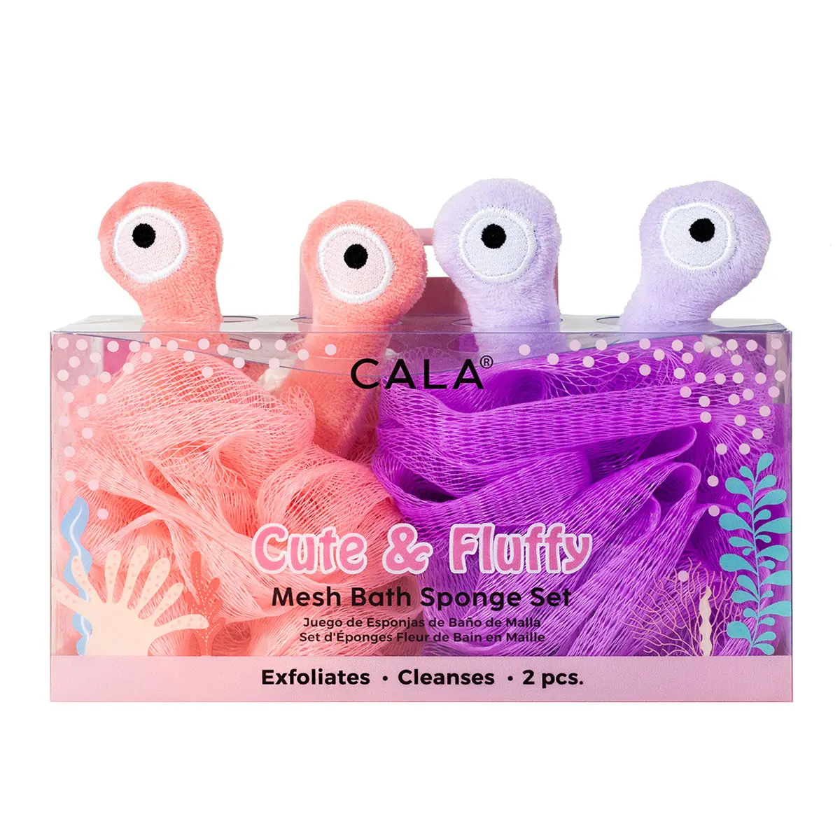 MESH BATH SPONGE SET | ALIENS (2PC)