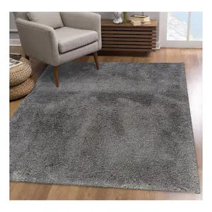 Ox Bay Plush Shag Handloomed Polyester Indoor Rug, 5' x 7'