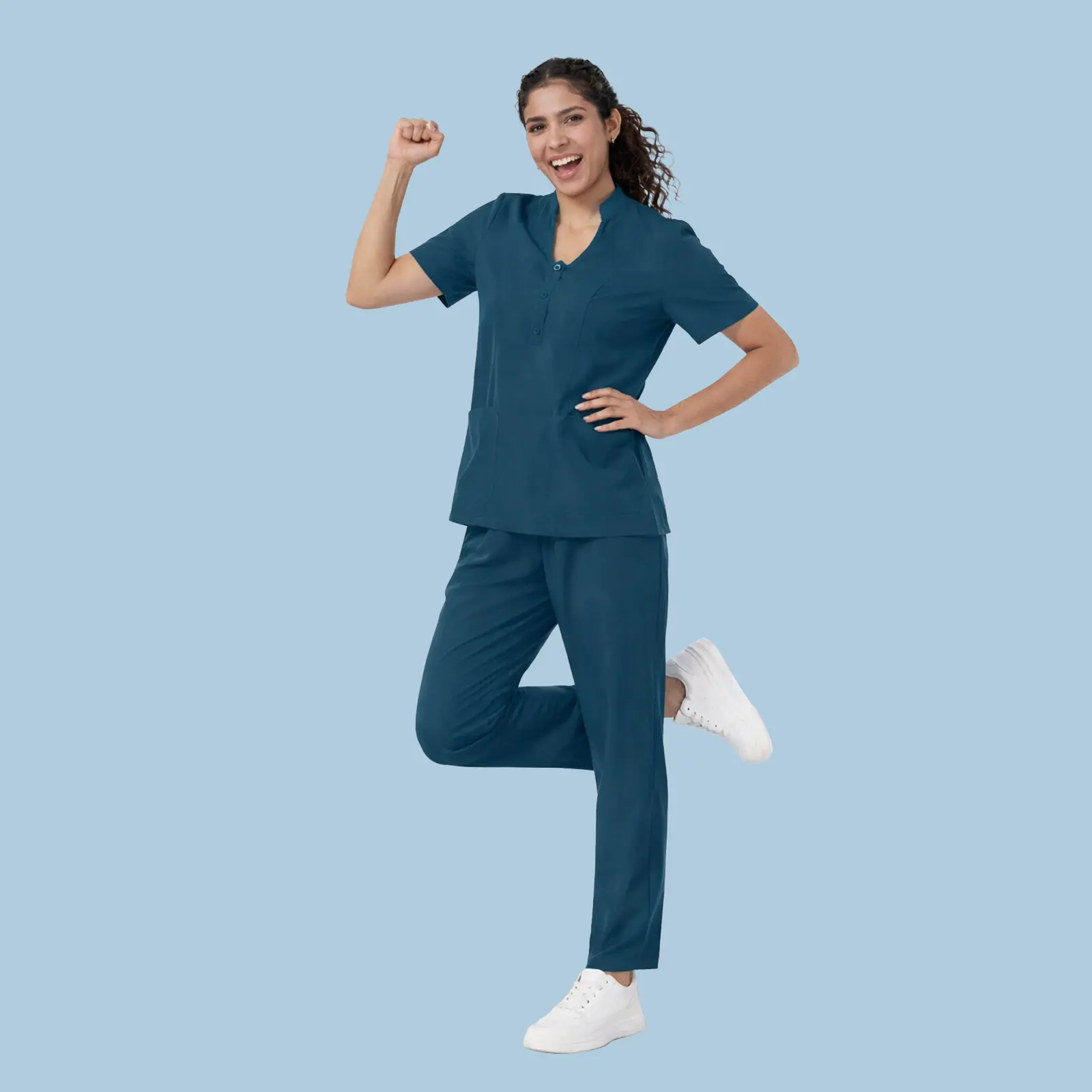 Cimmuovere Women's ProPocket  Set Medical Uniform V-Neck  & Straight Leg Pants 4 Pockets Comfort Fit Easy Care surgical  maroon 2000s baggy scrubs 2000's nursing flight nurse Scrub  with Pockets khaki new pink top burgundy 3-pocket stretch slim