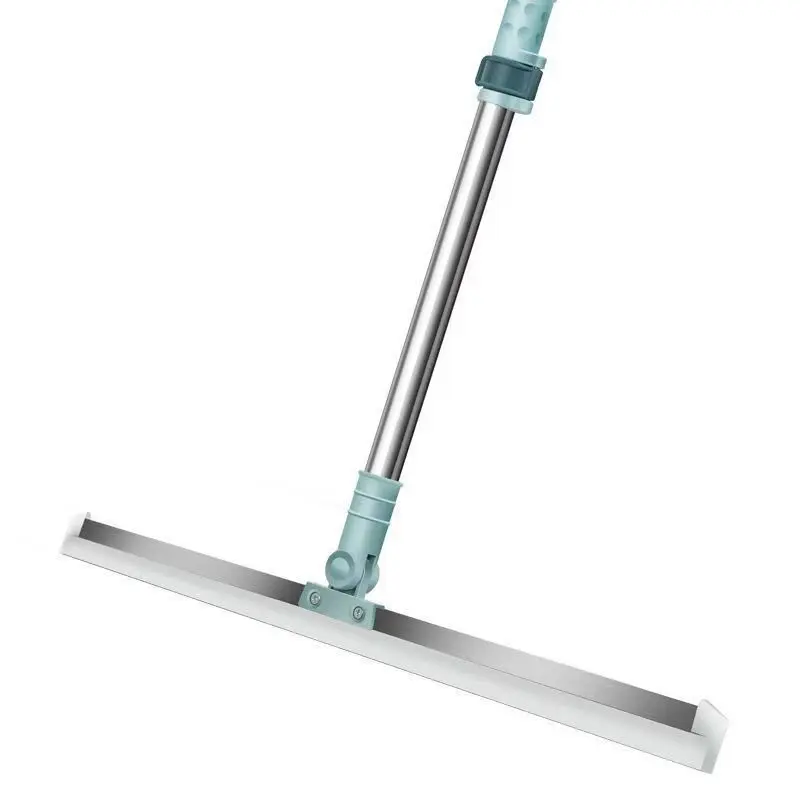 Multifunctional Cleaning Broom with Adjustable Extendable Silicone Floor Scraper, Squeegee, Scrubber for Floor Cleaning