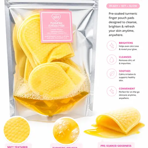 Turmeric & Kojic Acid- Finger Pouch Exfoliating Pads