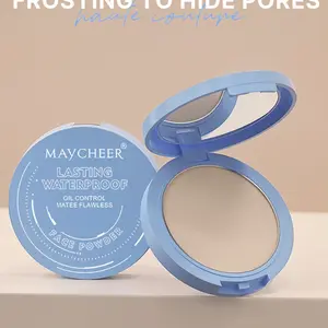 Dry Wet Two-In-One Powder Cake, Versatile Powder, Suitable for Facial Makeup, Natural Long-Lasting, Waterproof and Sweatproof, Perfect for All-Day Wear, Face Setting Powder, Longwearing Powder