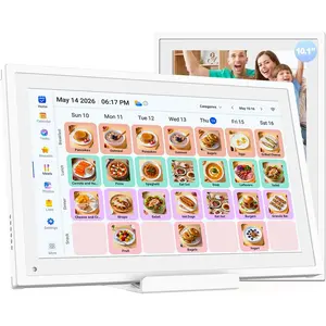 10.1" -Picture-Frame Digital Calendar in- - Interactive Touchscreen Display  Calendar for Chore Chart,  , Sync  Outlook Calendar Via App, Wall Mount,  for Mom Dad