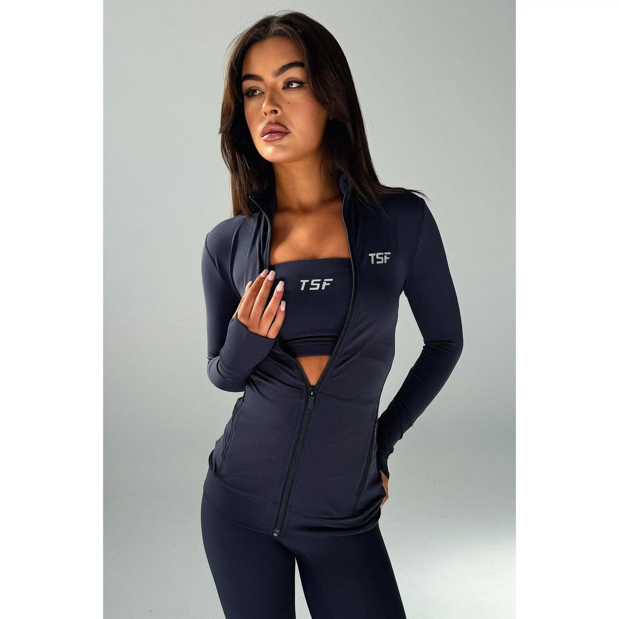 Brooks Zip Jacket - Navy