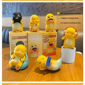 Nailong Blind Box Figures Cute Yellow Dinosaur Collectible Toys Anime Fans Desk Decor Gift