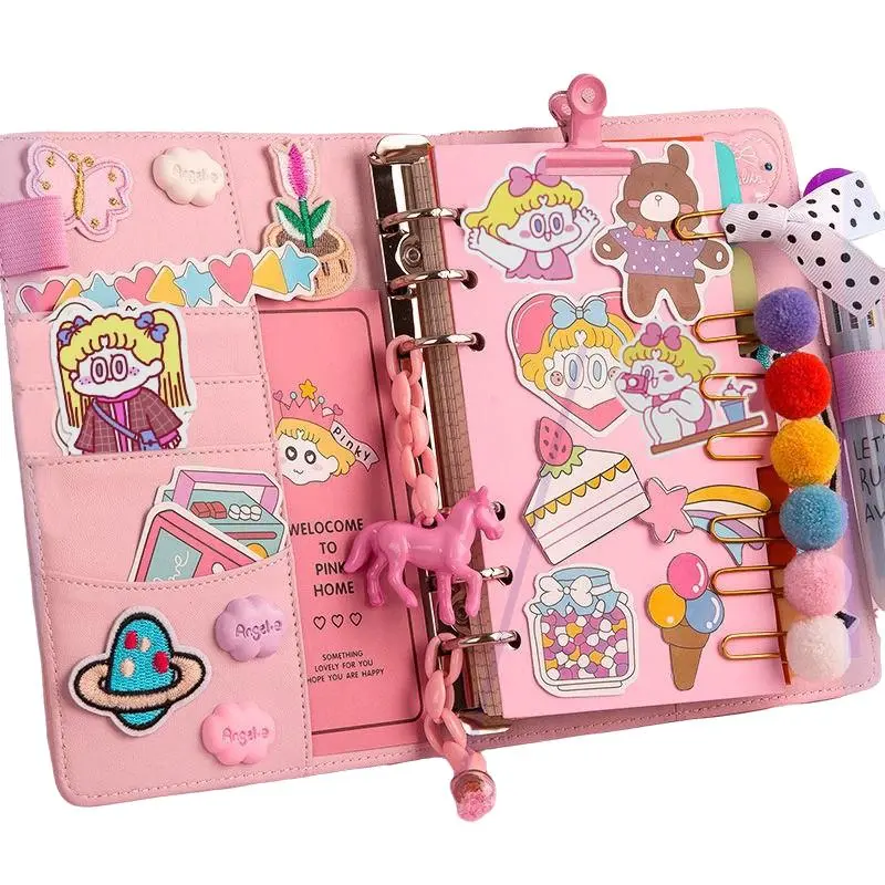 Handmade Diary Set, Includes Journal Notebook and Planner, Cute Stationery Supplies, Inspire Writing and Drawing Creativity, Perfect Gift for Back-To-School, Birthday, Christmas