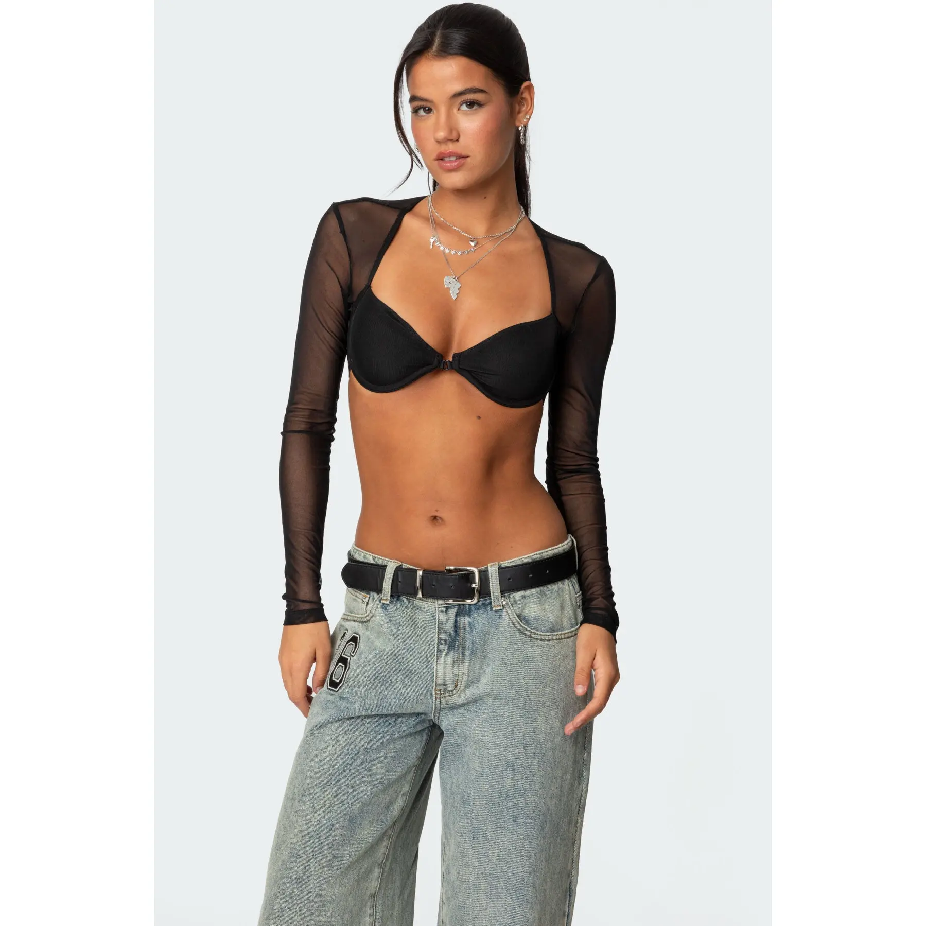 Lin Mesh Bra Top