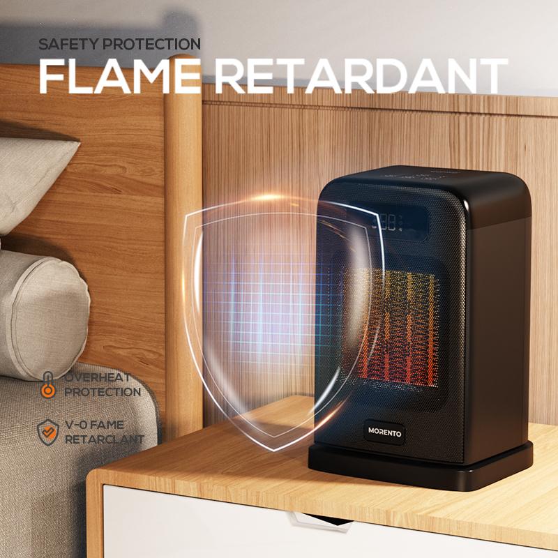 MORENTO Space Heater Indoor, 1500W Portable Heaters for Indoor Use with Heating and Fan Modes with Thermostat, Safety Heater#TikTokShopBlackFriday Automatic MORENTO Space Heater Indoor, 1500W Portable Heaters for Indoor Use with Heating and Fan Modes with Thermostat, Safety Heater#TikTokShopBlackFriday Automatic