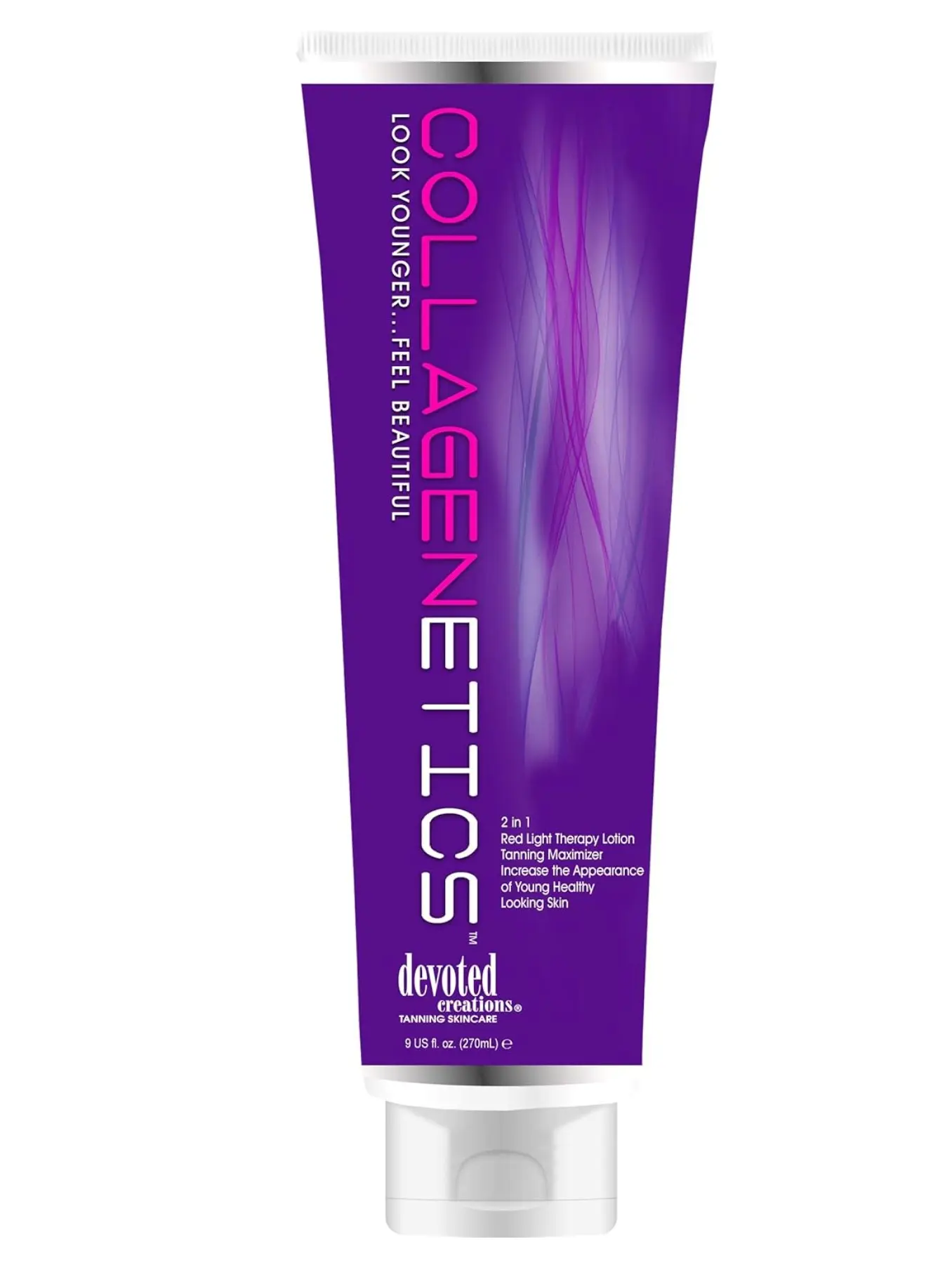 Collagenetics 2-in-1 Red Light Therapy Prep & Tanning Lotion - 8.5 oz