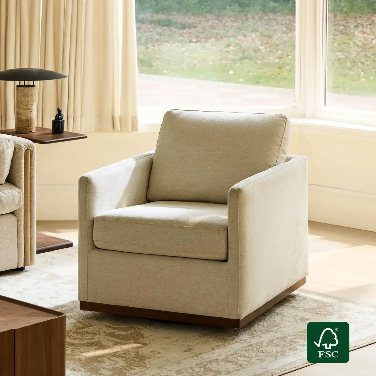Henry Modern Swivel Accent Chair