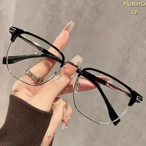 Blue Light Blocking Glasses for Men Square Frame Computer Glasses HD Clear Lens Lightweight Anti Blue Light Eyewear for Work Gaming Screen Use Office Home Daily Wear Eye Protection