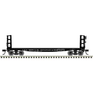 Atlas Master(R) (20007576) | 42' Pulpwood Flatcar with Load | Chesapeake & Ohio #81879 | HO Scale