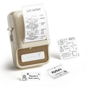 Niimbot Label Maker Printer B21 2-inch thermal label machine Send 1 roll of thermal label paper for Kindergarten students, learning tasks，Office, Household & Business ，Bluetooth connectivity，Mobile App Editing