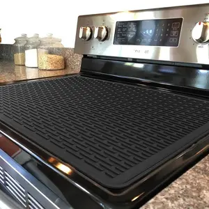 Electric Stove Top Cover, Silicone Stove Protective Mat, Ceramic Stove Guard, Countertop Protector, High Temperature Resistant Cooktop Heat Insulation Mat