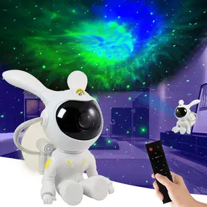 Astronaut Light Projector- Star Projector Galaxy Night Light with Moon, Colorful Nebula Projector with Timer and Remote for Ceiling Bedroom, LED Night Light for Kids and Adults, Room Decor, Gifts