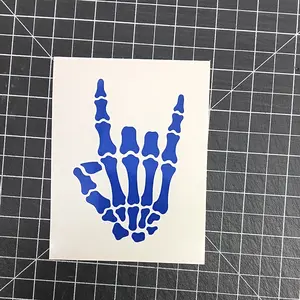 Skeleton Rock On Decal/ Sticker
