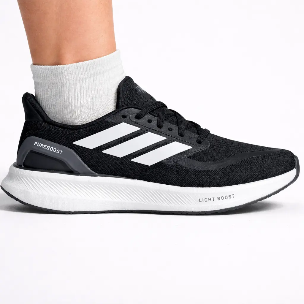 Women's Black Athletic Running Shoes, Lightweight Knit Workout Sneakers with Responsive Cushioning for Gym and Everyday Wear, Running Sneakers, Breathable Running Shoes
