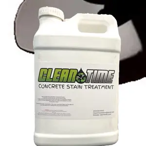 2 gal Concrete Oil Stain Treatment Clean Time - All Natural Powder Formula for Fading and Removing Stains on Concrete Surfaces - 2gal Jug Cleaner Kit Garage Household Degreaser Cleaner