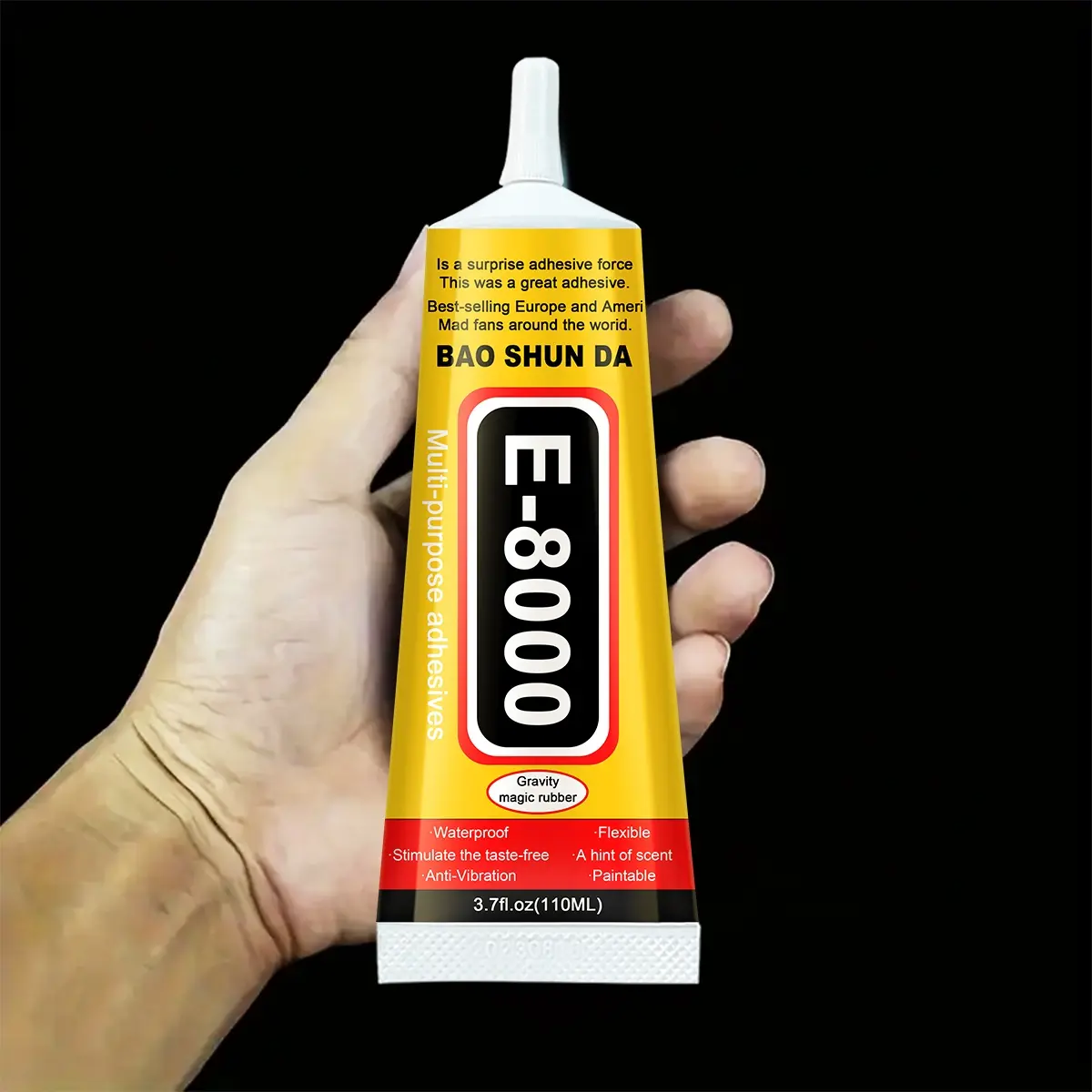 E8000 All-Purpose Glue Adhesive All Purpose Superglue! Magic Glue Perfect for repairing phones, jewelry & DIY crafts. Dries clear and remains flexible without cracking!